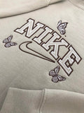 Butterfly Embroidered Sweatshirts