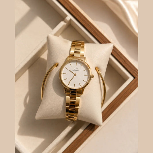 Luxury 2-Piece Watch & Jewellery Set