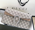 Luxury Dionysus-Inspired GG Canvas Shoulder Bag | Tiger Head Clasp
